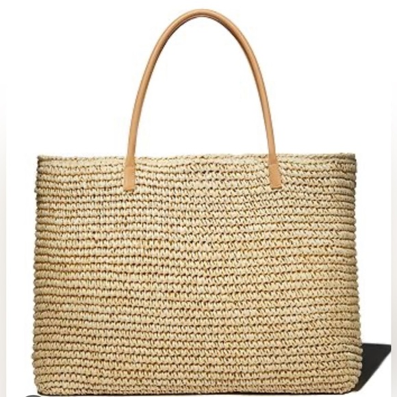 AQUA
Extra-Large Woven Tote - 100% Exclusive Bloomingdale’s - Picture 1 of 5